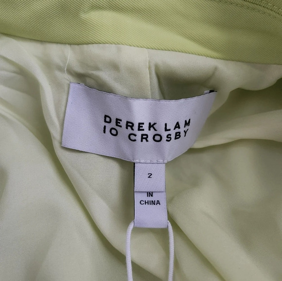 Derek Lam 10 CrosbyWilson Relaxed Blazer in Celery - Picture 10 of 12